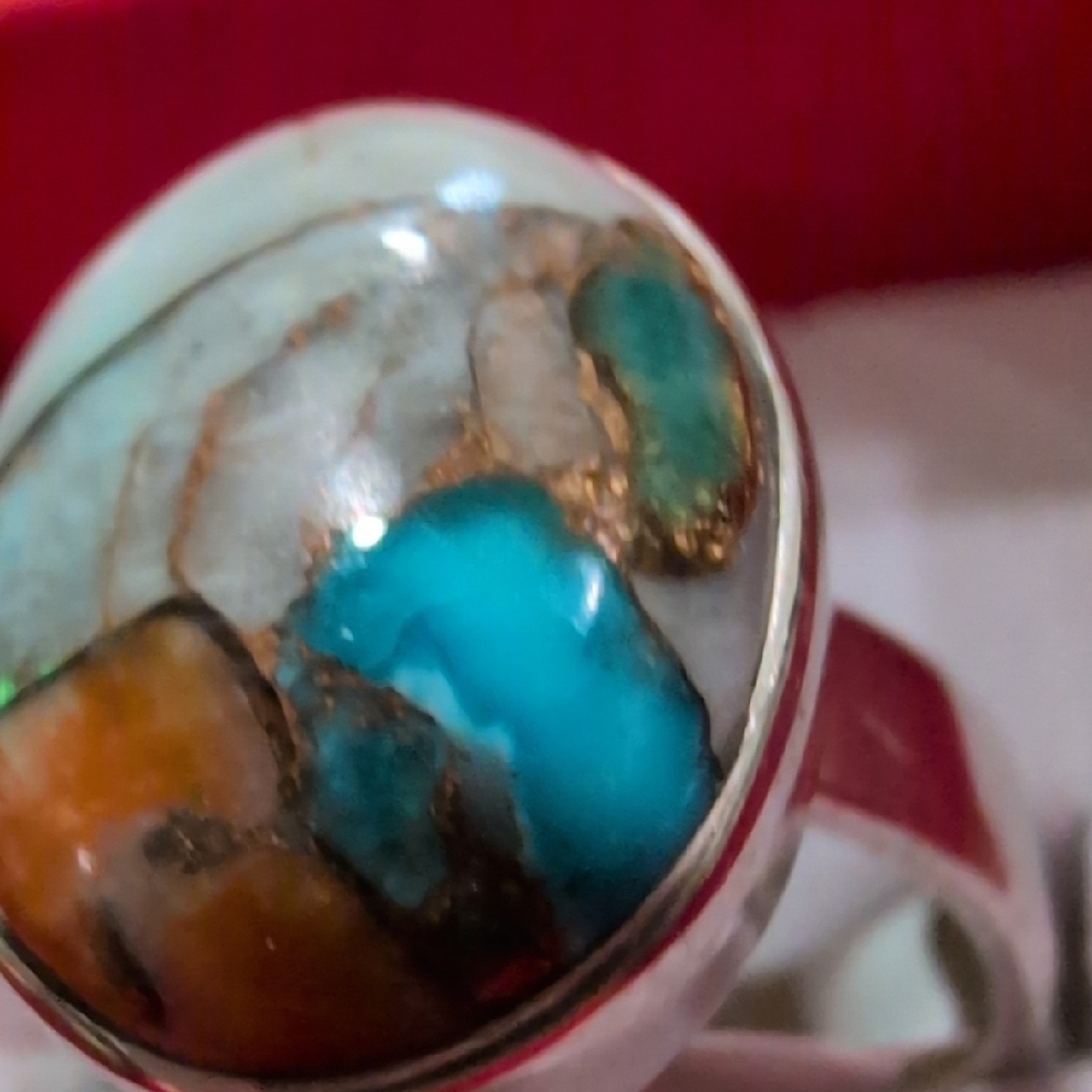 Spiny Oyster Sterling Silver Ring - Picture 7 of 9